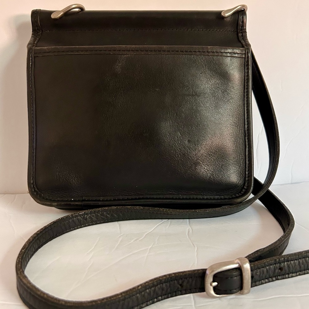 Jack George’s Vintage Black Leather Crossbody Bag - Picture 4 of 16